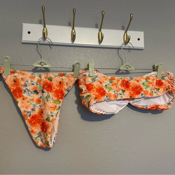 Floral Orange Bikini Set - Picture 5 of 6